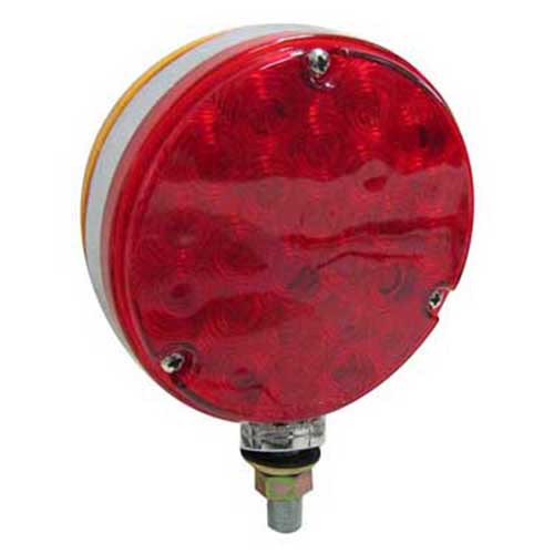LED S/T & P/T RND DBL-FACE RED/AMB