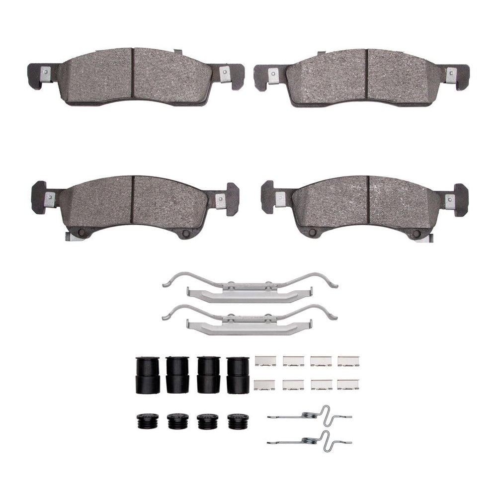 R1 02-06 Ford Expedition Front Semi Met Pads & Hardware Kit