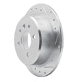 R1 84-91 BMW 325 Rear Right Drilled & Slotted Silver Brake Rotor