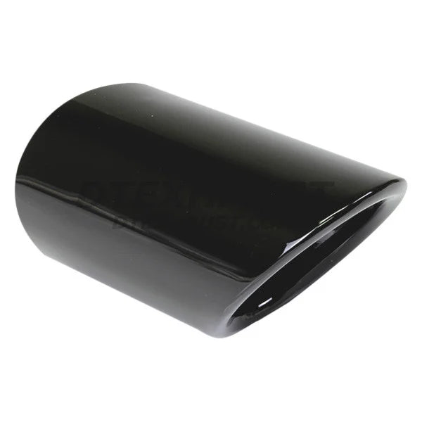 ~(24 lbs. 25X11X9)~ Black Chrome Look 4IN Double-Wall Rolled Edge Angle Tip