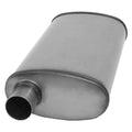 MUFFLER XLERATOR OVAL 2.25IN ID/OD O/C 24IN OAL SS