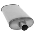 MUFFLER XLERATOR OVAL 2.25IN ID/OD O/C 24IN OAL SS