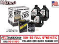 Maxima SXS Polaris Turbo Quick Change Kit w/Full Synthetic 10W50 Engine Oil/Filter/Hardware