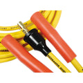 Spark Plug Wire Set 8MM Yellow With Orange Straight Boots 4038, Spark Plug Wires, Super Stock, Spiral Core, 8Mm, Yellow, Set ACCEL