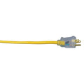 50FT SJTW 12/3 OUTDOOR EXTENSION CORD W/ LIGHTED END (YELLOW)