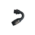 Fragola -10AN Male Rad. Fitting x 150 Degree Pro-Flow Hose End - Black