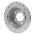 DFC 09-16 Hyundai Elantra Rear Left Drilled & Slotted Silver Brake Rotor