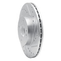 DFC 94-02 Mazda Miata Front Right Drilled & Slotted Silver Brake Rotor