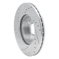 DFC 94-02 Mazda Miata Front Right Drilled & Slotted Silver Brake Rotor
