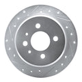 DFC 84-91 BMW 325e Rear Left Drilled & Slotted Silver Brake Rotor