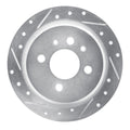 DFC 84-91 BMW 325e Rear Left Drilled & Slotted Silver Brake Rotor