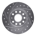 DFC 05-25 Audi A3 Quattro Rear Right Drilled & Slotted Silver Brake Rotor