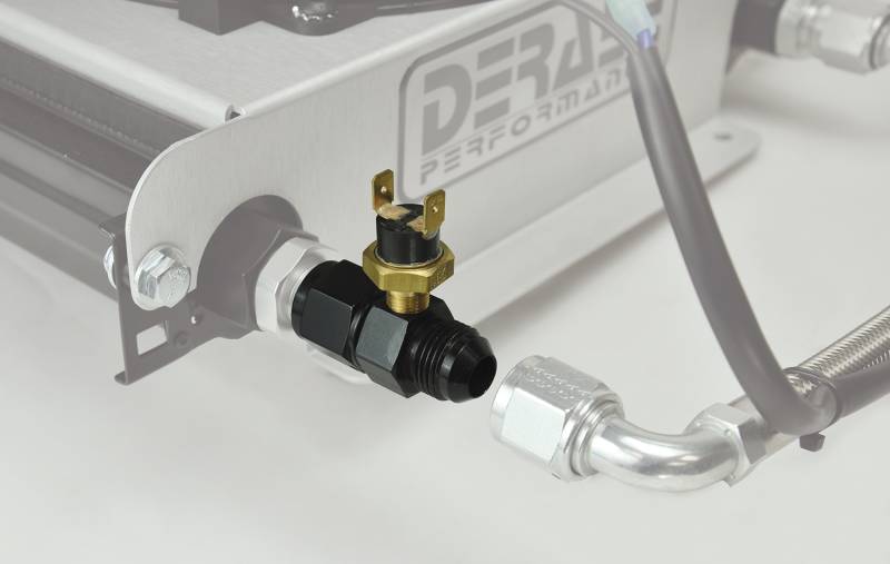 ~(0.2 lbs. 4X2X1)~ Premium In-Line Thermostat 190 degree -8AN x -8AN