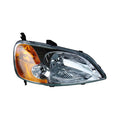 LH HEADLAMP LENS/HOUSING; 2DR COUPE; CIVIC 0103