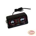 Clinometer with Roll and Pitch Gauge & CJ Graphics Fits Any Vehicle RT Off Road