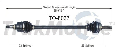 NEW CV AXLE