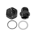 Moroso Positive Seal Fitting -12An - Black Anodized Aluminum - Single