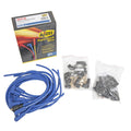 Spark Plug Wire Set- 8MM Blue Wire With Blue 90 Deg Boots 4041B, Spark Plug Wires, Super Stock, Spiral Core, 8Mm, Blue, Set ACCEL