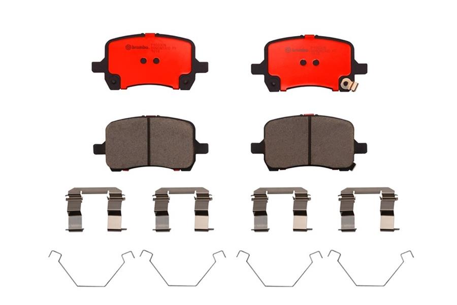 Brembo 05-07 Chevrolet Cobalt/04-06 Malibu Front Premium NAO Ceramic OE Equivalent Pad