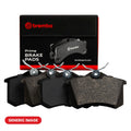 Brembo OE 2015 RAM ProMaster 1500/17-21 ProMaster 1500/2015 ProMaster 2500 Low-Met Brake Pad - Rear