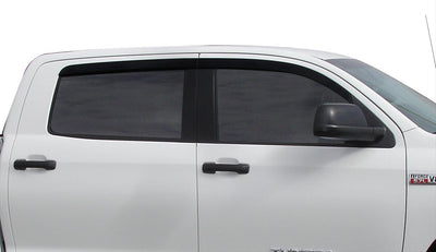0004 FRONTIER CREW CAB 4PC INCHANNEL VENTVISORSSMOKE