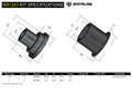 Whiteline 91-94 Mazda Protege DX/LX Front Control Arm Lower Inner Rear Bushing Kit