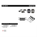Centric Posi-Quiet Ceramic Brake Pads w/Hardware - Rear