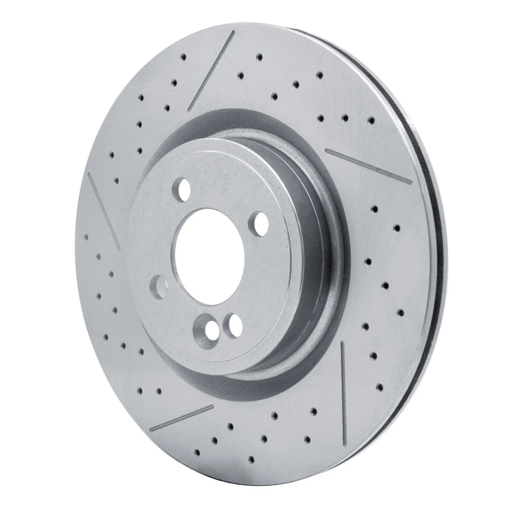 R1 2009-2014 Mini Cooper Clubman Front Brake Rotor - Drilled and Slotted