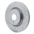 R1 2009-2014 Mini Cooper Clubman Front Brake Rotor - Drilled and Slotted