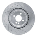 R1 2009-2014 Mini Cooper Clubman Front Brake Rotor - Drilled and Slotted