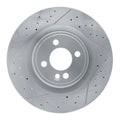R1 2009-2014 Mini Cooper Clubman Front Brake Rotor - Drilled and Slotted