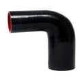 HPS Performance 2 - 3 ID High Temp 4-ply Reinforced Silicone 90 Degree Elbow Reducer Hose Black (51mm - 76mm ID)