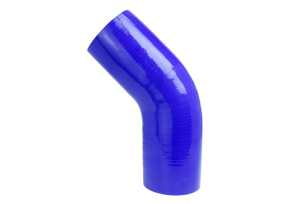 HPS Performance 3.25 ID High Temp 4-ply Reinforced Silicone 45 Degree Elbow Coupler Hose Black (83mm ID)