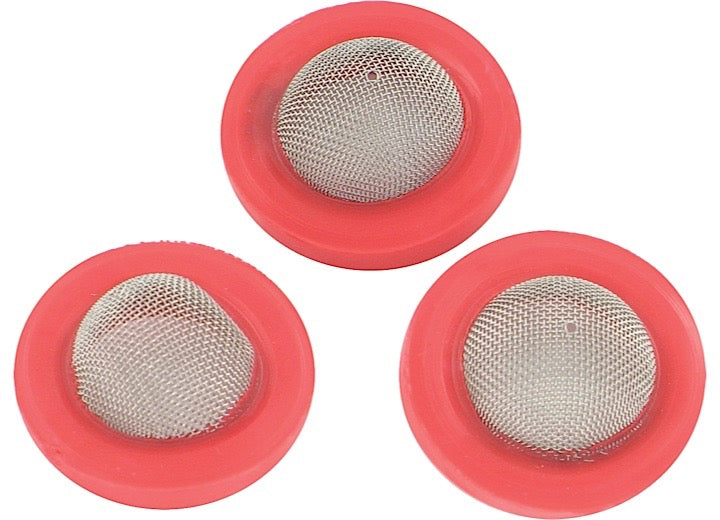 HOSE WASHERS WITH SCREEN RED 100 PER BAG