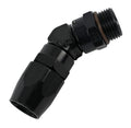Fragola -10AN x 45 Degree x 7/8-14 (10) Hose End - Black