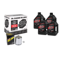 Maxima V-Twin Quick Change Kit Mineral w/Chrome Filter Evo/Sportster