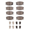 R1 95-04 Mitsubishi Fuso Front Semi Met Brake Pads and Hardware Kit