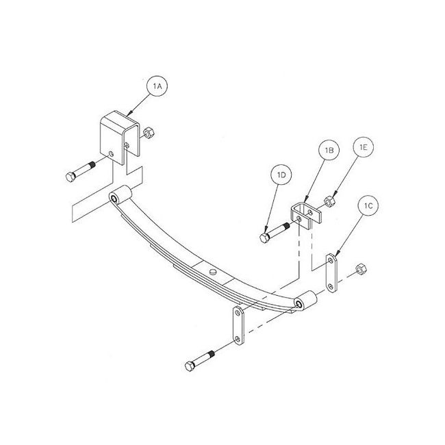 KIT SINGLE AXLE HANGER ZINC (H