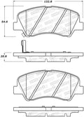 Street Brake Pads w/Shims and Hardware
