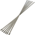 STAINLESS STEEL LOCKING TIES USED TO HOLD EXHAUST WRAP AND OTHER INSULATION