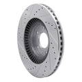 DFC 11-25 Hyundai Kona Rear Right Drilled & Slotted Silver Brake Rotor