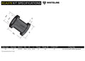 Whiteline 94-01 Acura Integra / 88-95 Honda Civic Front Camber Correction Control Arm Upper Bushing