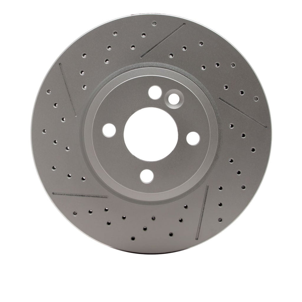 R1 07-15 Mini Cooper Clubman Front Drilled & Slotted GeoSPEC Coated Rotor