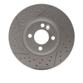 R1 07-15 Mini Cooper Clubman Front Drilled & Slotted GeoSPEC Coated Rotor