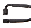 STRAIGHT 3 TO 90 DEGREE 3 60IN PRE ASSEMBLED BRAKE LINE BLACK