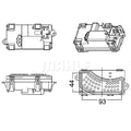 A/C blower regulator and resistor