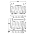 Stoptech PQ Pro Brake Pads Rear Lexus IS F 2008 - 2014