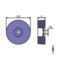 PB4 ZN FLANGE D200XH25