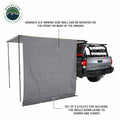 Overland Vehicle Systems HD Nomadic 2.0 - Awning Wall Front Section 6.5 x 6.5 Grey Body Green Trim W Storage Bag