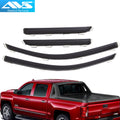 AVS 15-18 Chevy Silverado 2500 Ext. Cab Ventvisor Front & Rear Window Deflectors 4pc - Smoke